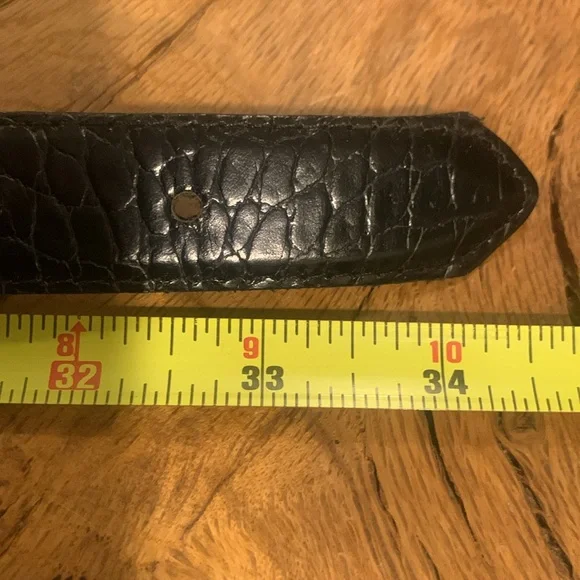 RARE 80’s FAHRENHEIT NEW YORK CONNIE BATES GOLD CHAINS AND CROC BELT - Picture 12 of 15